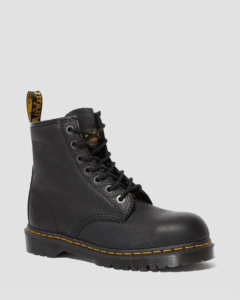 Dr Martens Icon 7B10 Lær Steel Tå Arbeidsstøvler Herre Svarte | Norge 182DFM
